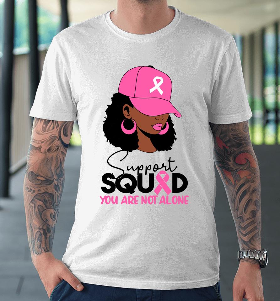 Black Woman In October We Wear Pink Breast Cancer Awareness Premium T-Shirt