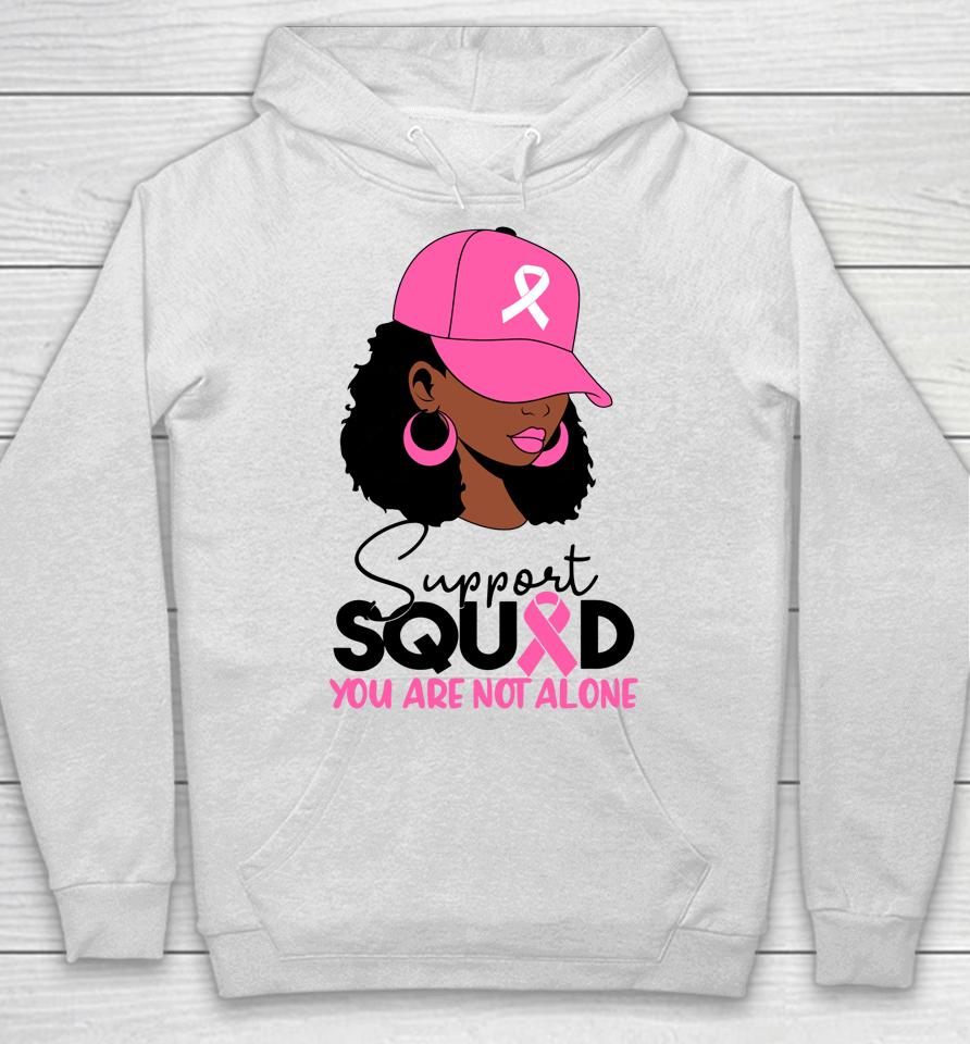 Black Woman In October We Wear Pink Breast Cancer Awareness Hoodie