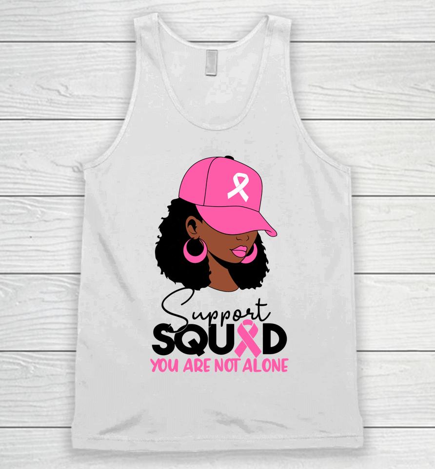 Black Woman In October We Wear Pink Breast Cancer Awareness Unisex Tank Top