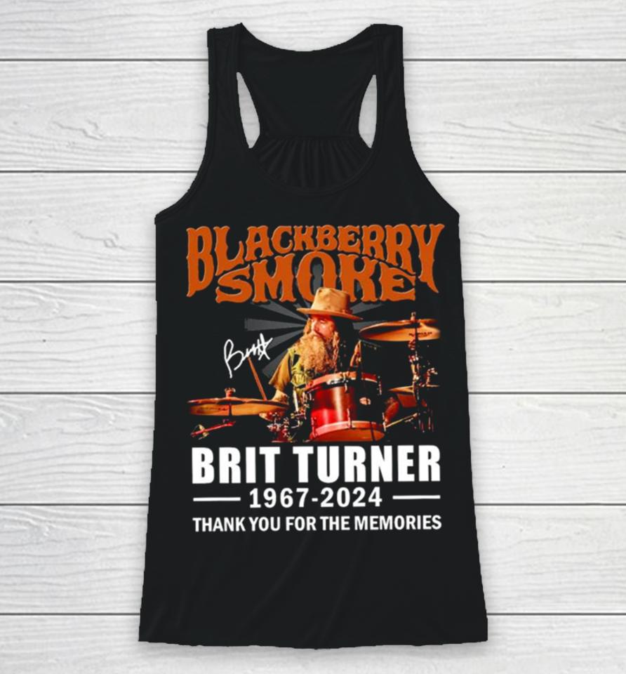 Blackberry Smoke Brit Turner 1967 2024 Thank You For The Memories Signatures Racerback Tank