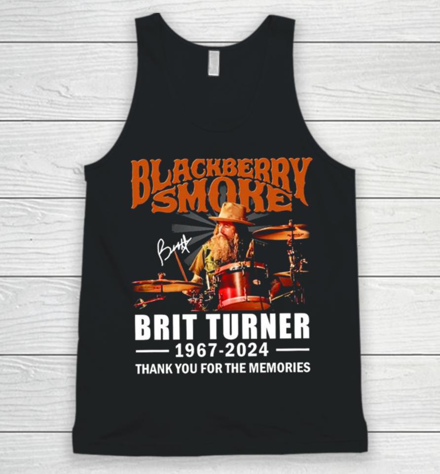 Blackberry Smoke Brit Turner 1967 2024 Thank You For The Memories Signatures Unisex Tank Top