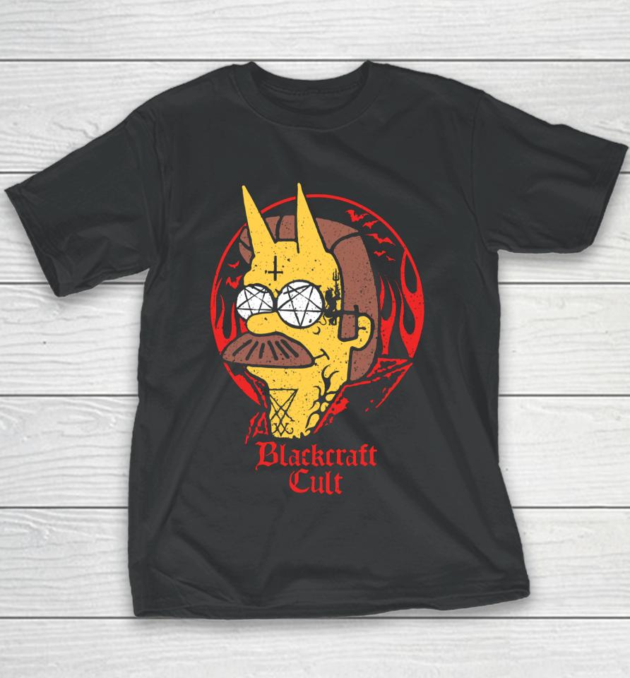 Blackcraftcult Devil Flanders Did I Hear Someone Wanted To Sell Their Soul Youth T-Shirt