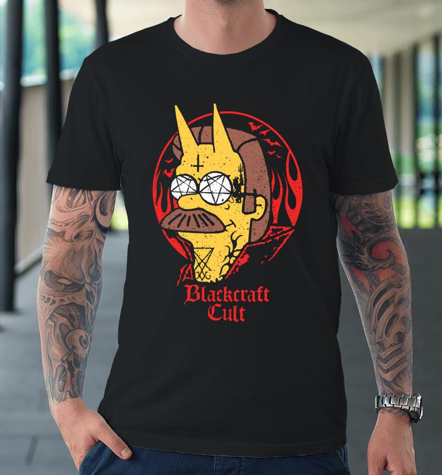 Blackcraftcult Merch Shop Devil Flanders Did I Hear Someone Wanted To Sell Their Soul Premium T-Shirt