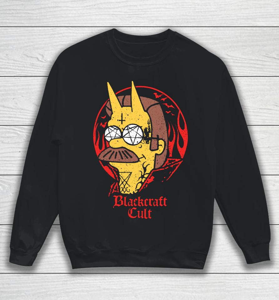 Blackcraftcult Merch Shop Devil Flanders Did I Hear Someone Wanted To Sell Their Soul Sweatshirt
