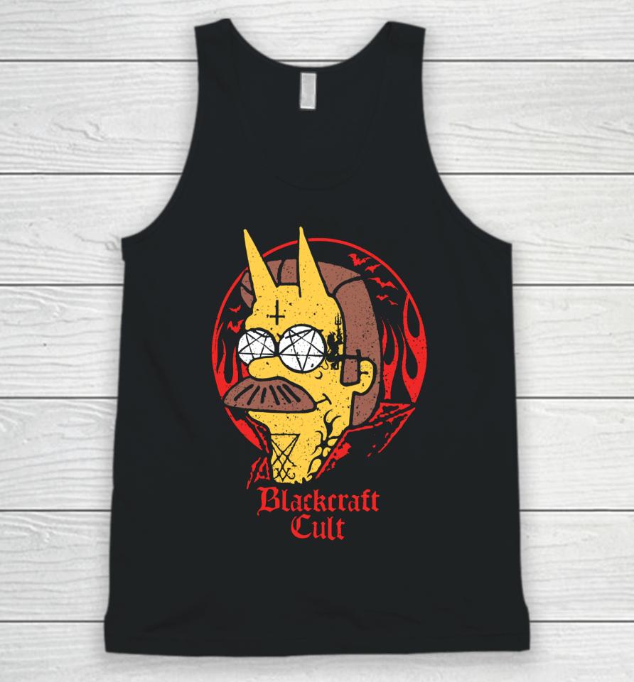 Blackcraftcult Merch Shop Devil Flanders Did I Hear Someone Wanted To Sell Their Soul Unisex Tank Top