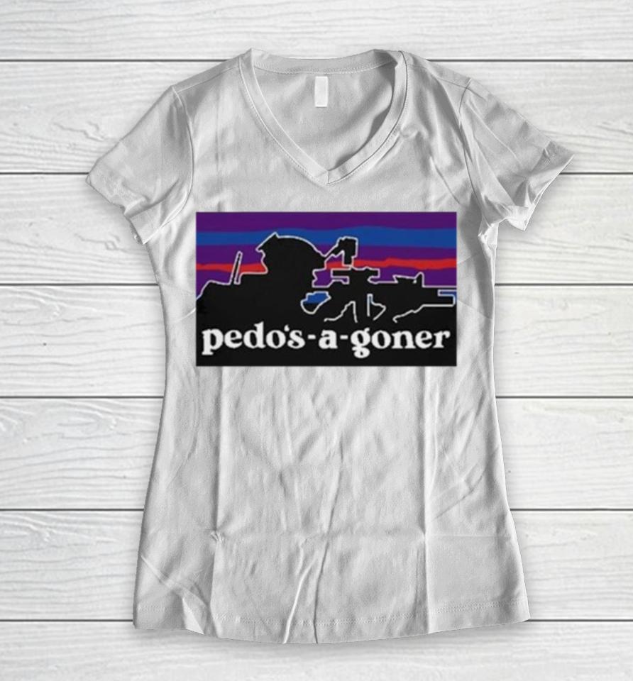 Blackrifle Co Pedo’s A Goner Women V-Neck T-Shirt