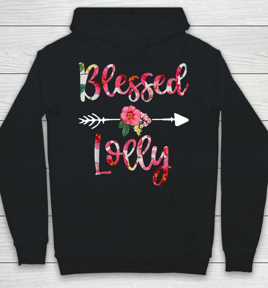 Blessed Lolly Floral Mothers Day Grandma Hoodie