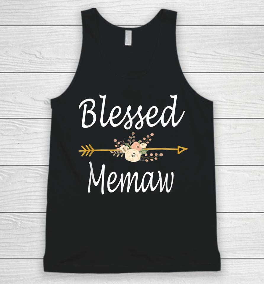 Blessed Memaw Mothers Day Unisex Tank Top