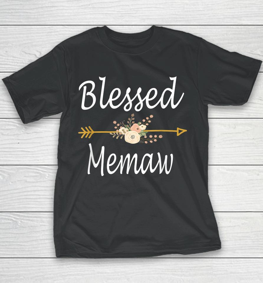 Blessed Memaw Mothers Day Youth T-Shirt