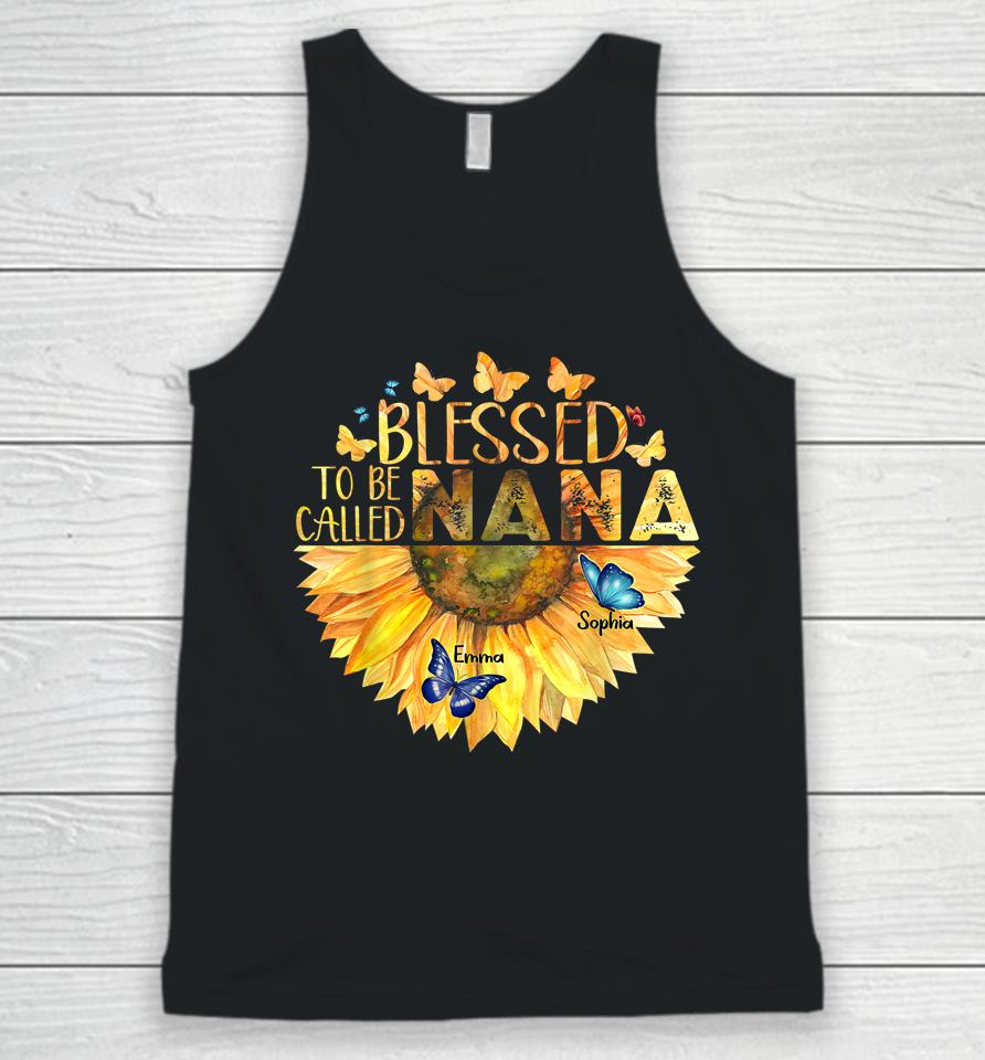 Blessed To Be Called Grandma Sunflower Unisex Tank Top