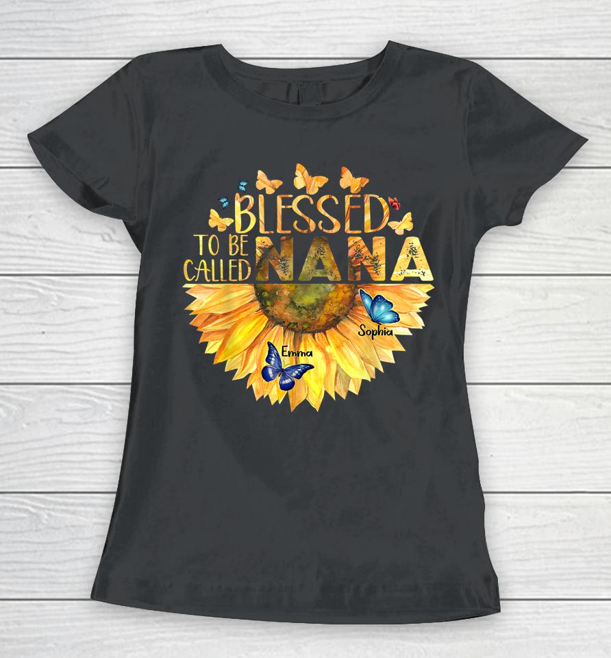 Blessed To Be Called Grandma Sunflower Women T-Shirt