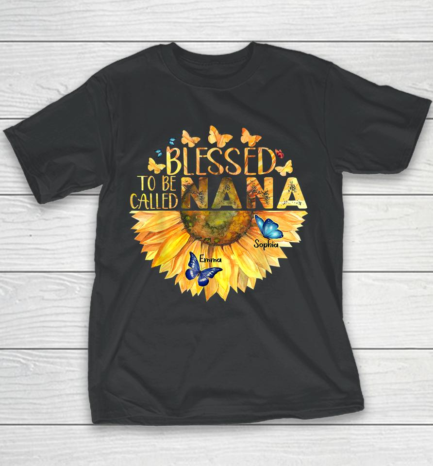 Blessed To Be Called Grandma Sunflower Youth T-Shirt