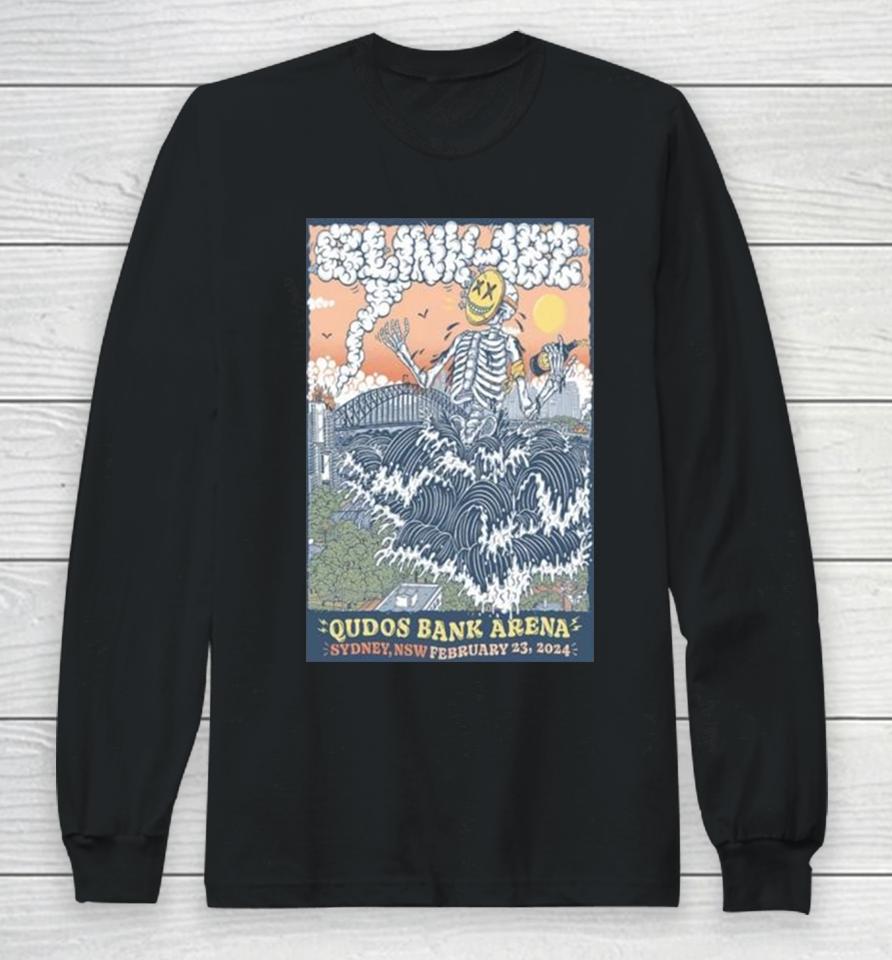 Blink 182 Feb 23 2024 At Qudos Bank Arena In Sydney, Nsw Long Sleeve T-Shirt