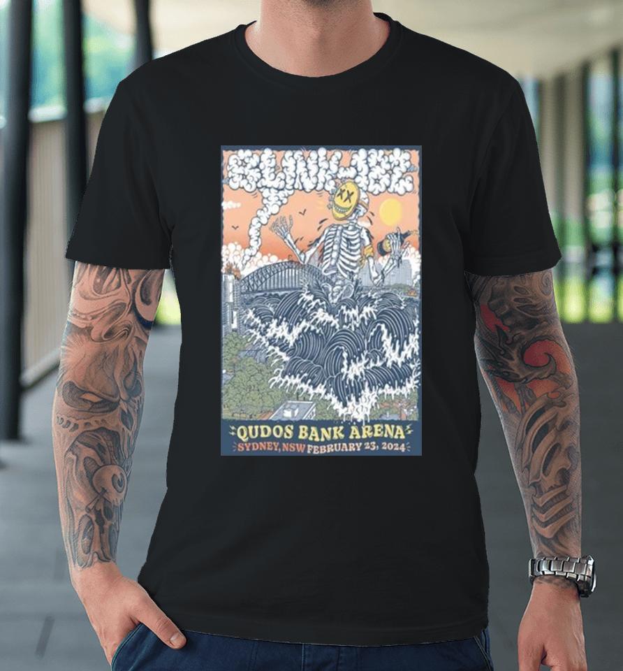 Blink 182 Feb 23 2024 At Qudos Bank Arena In Sydney, Nsw Premium T-Shirt
