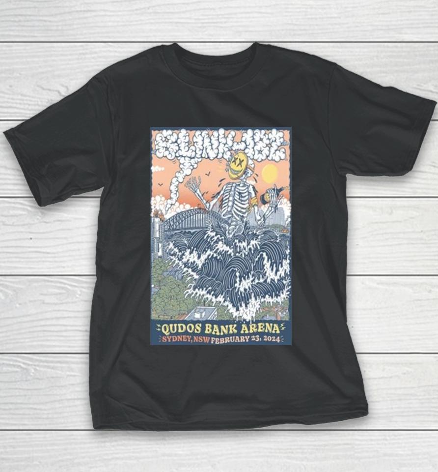 Blink 182 Feb 23 2024 At Qudos Bank Arena In Sydney, Nsw Youth T-Shirt