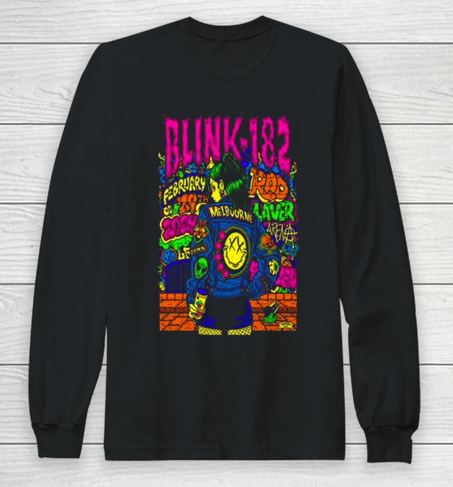 Blink 182 Rod Laver Arena Feb 29 2024 Event Long Sleeve T-Shirt