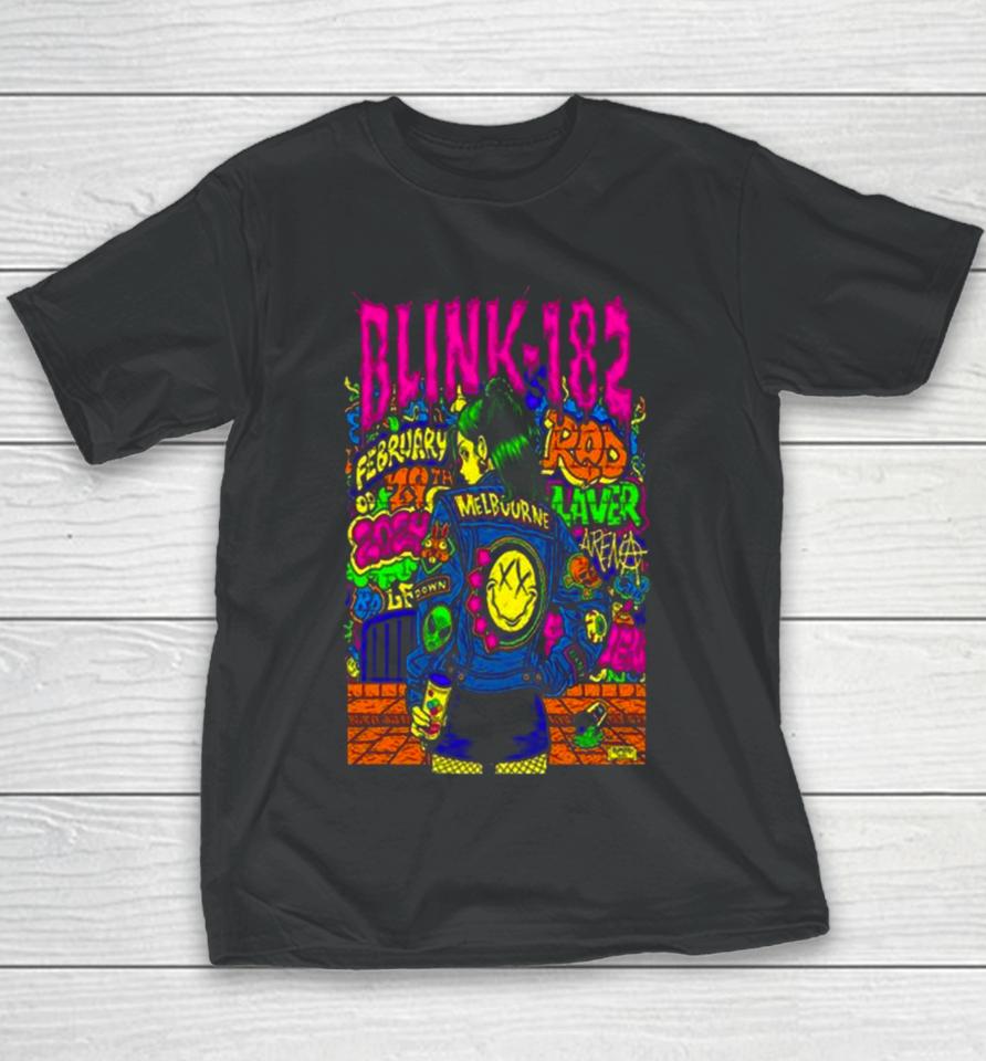 Blink 182 Rod Laver Arena Feb 29 2024 Event Youth T-Shirt