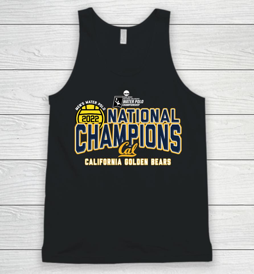 Blue 84 Cal Bears 2022 Ncaa Men's Water Polo National Champions Unisex Tank Top