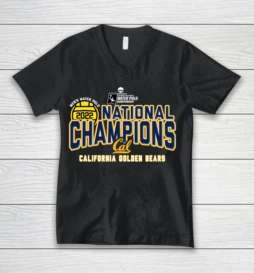 Blue 84 Cal Bears 2022 Ncaa Men's Water Polo National Champions Unisex V-Neck T-Shirt