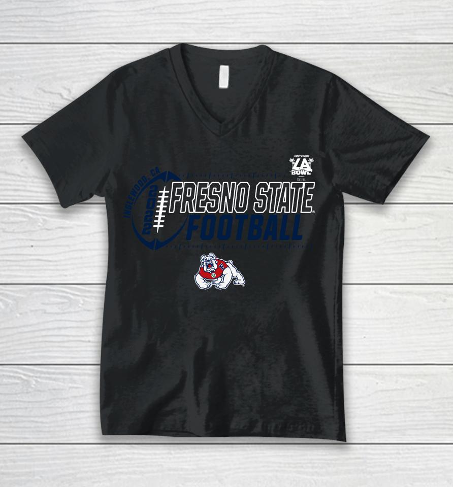 Blue 84 Fresno State Bulldogs 2022 Jimmy Kimmel La Bowl Unisex V-Neck T-Shirt