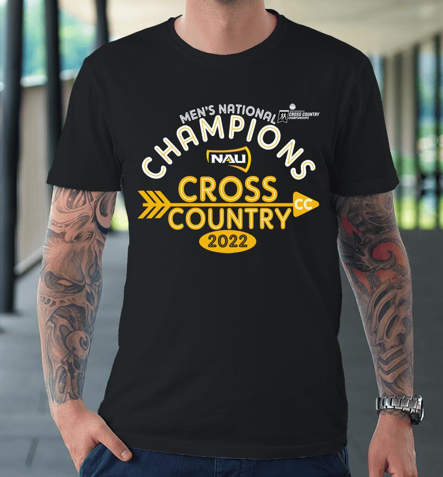 Blue 84 Northern Arizona Lumberjacks Ncaa Men's Cross Country National Champions 2022 Premium T-Shirt