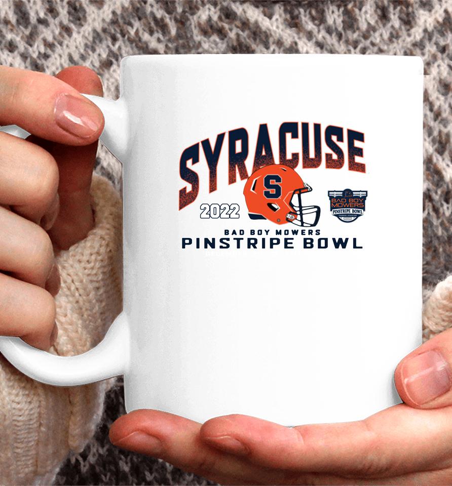 Blue 84 Orange Syracuse Football Pinstripe Bowl Coffee Mug