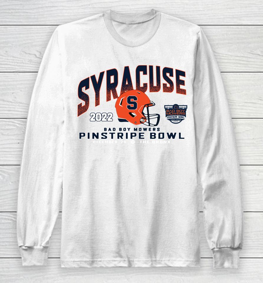Blue 84 Orange Syracuse Football Pinstripe Bowl Long Sleeve T-Shirt