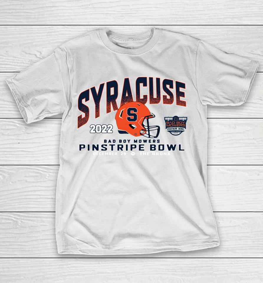 Blue 84 Orange Syracuse Football Pinstripe Bowl T-Shirt