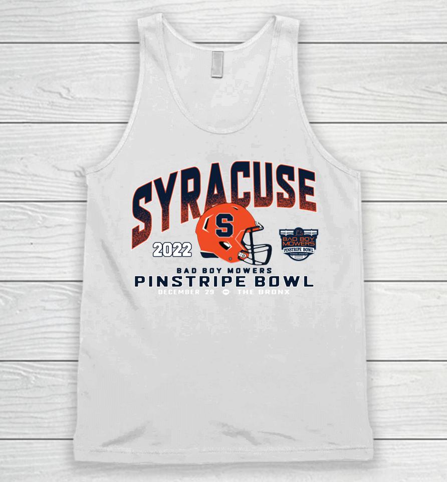 Blue 84 Orange Syracuse Football Pinstripe Bowl Unisex Tank Top