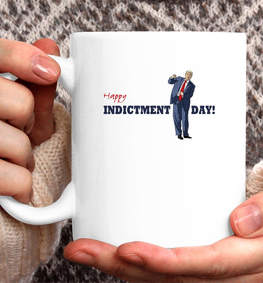 Blue Girl In Red State Happy Trump Indicted Day Coffee Mug