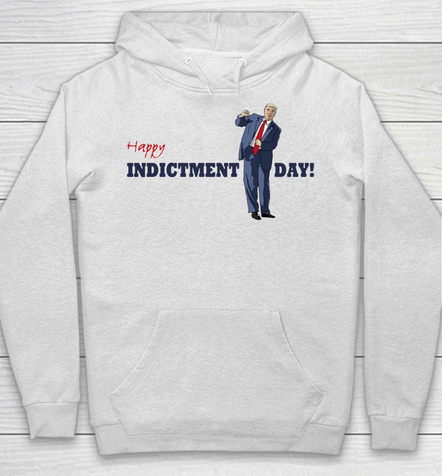 Blue Girl In Red State Happy Trump Indicted Day Hoodie