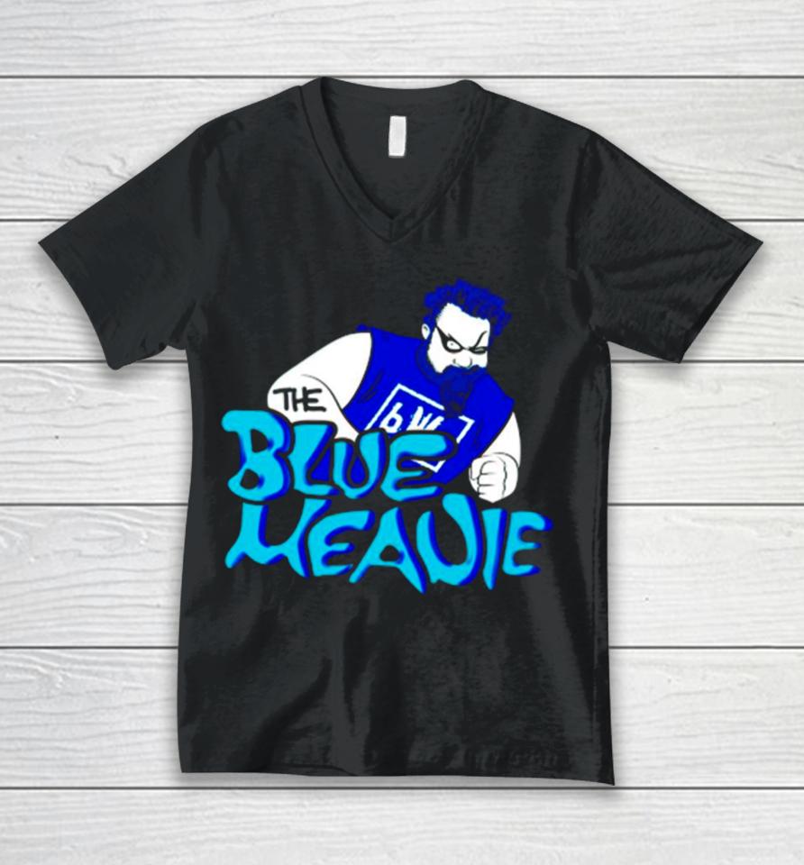 Blue Meanie The Meanie Unisex V-Neck T-Shirt