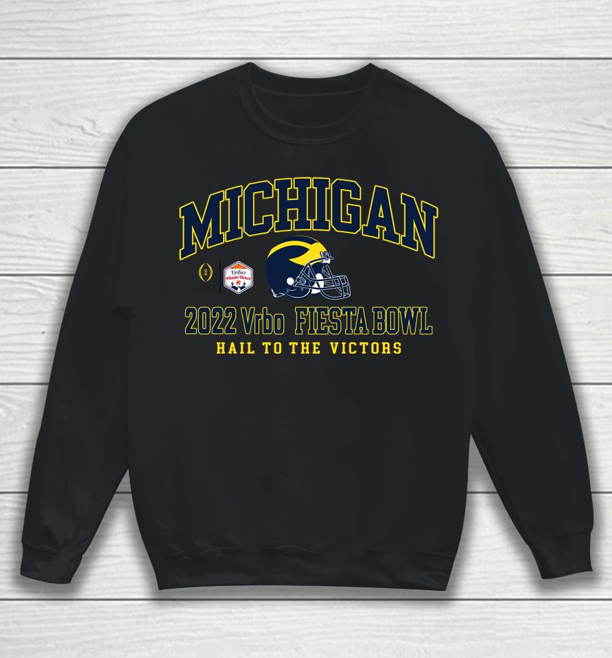Blue84 Men's Michigan 2022 Vrbo Fiesta Bowl Football College Football Sweatshirt