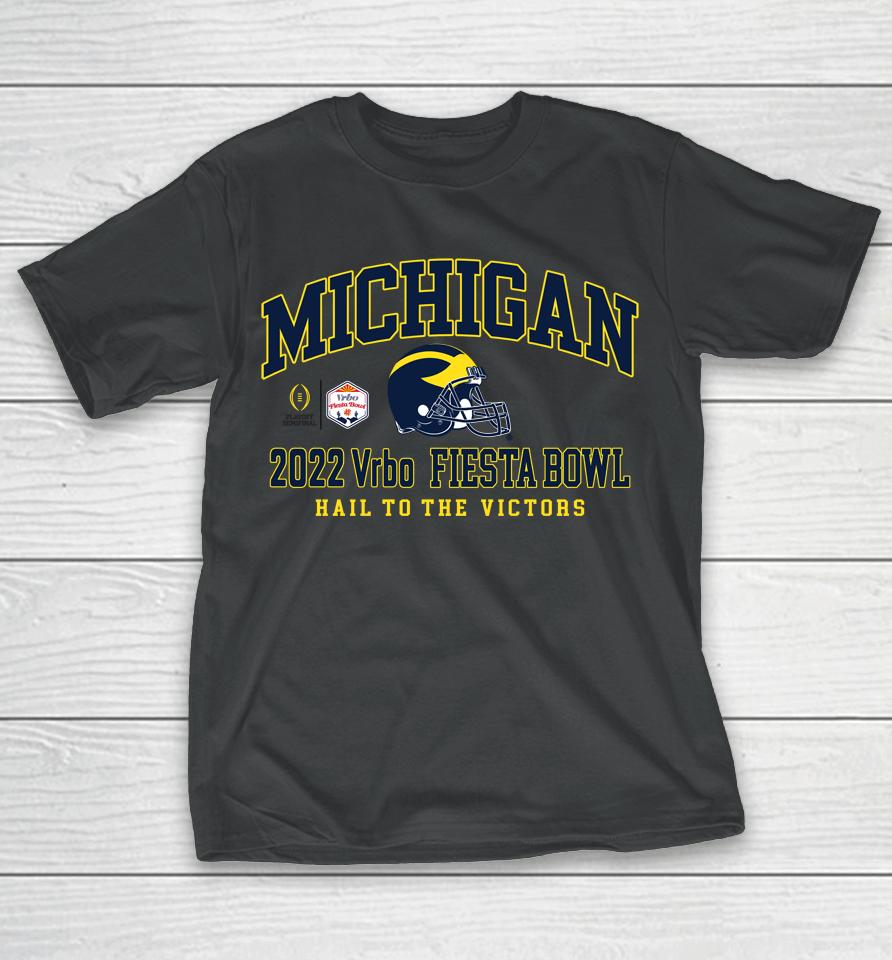 Blue84 Men's Michigan 2022 Vrbo Fiesta Bowl Football College Football T-Shirt