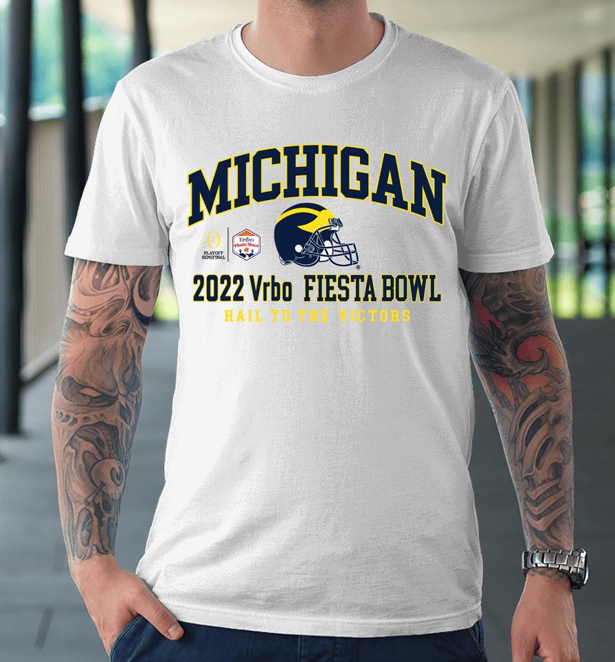 Blue84 Michigan 2022 Vrbo Fiesta Bowl Football College Football Playoff Premium T-Shirt