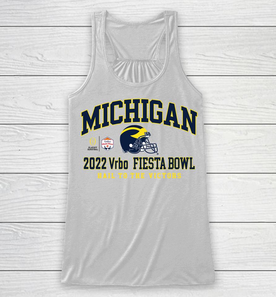 Blue84 Michigan 2022 Vrbo Fiesta Bowl Football College Football Playoff Racerback Tank