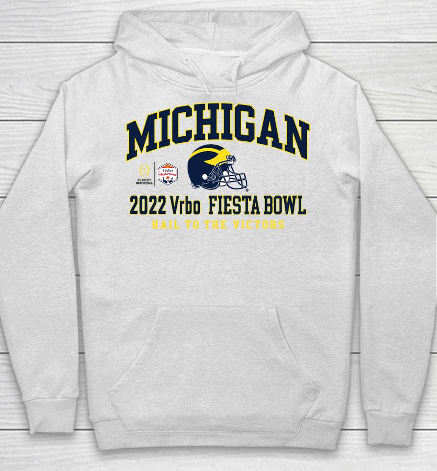 Blue84 Michigan 2022 Vrbo Fiesta Bowl Football College Football Playoff Hoodie