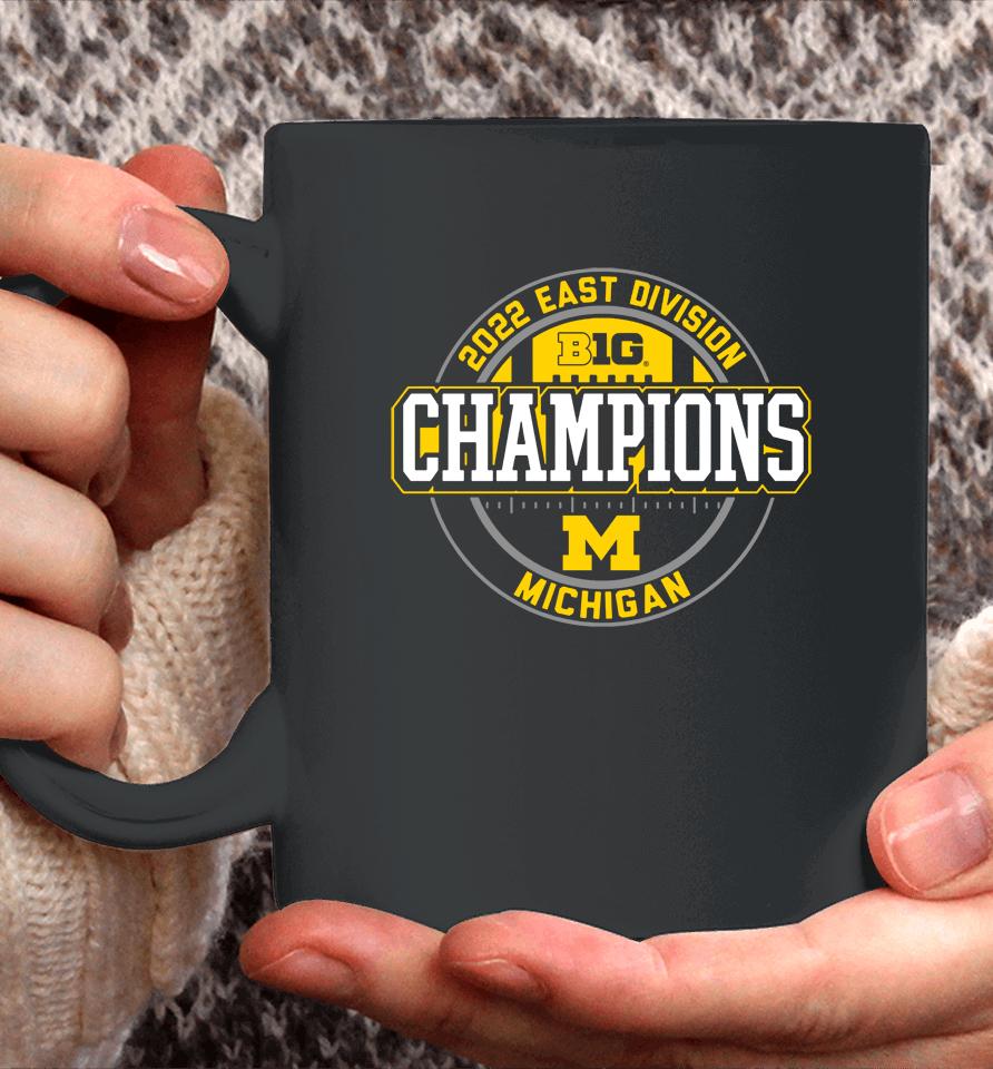 Blue84 University Of Michigan Big Ten East Champions Navy Locker Room Coffee Mug