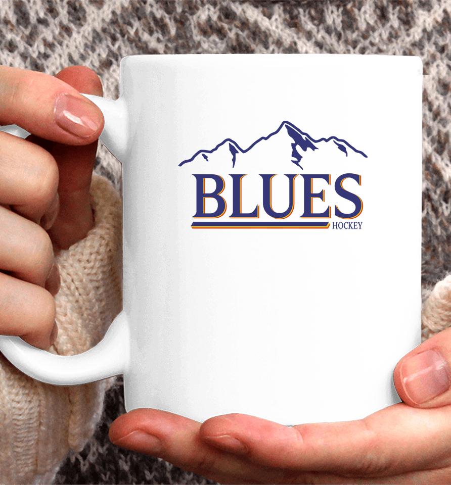 Blues Buzz Vintage Mountain Blues Hockey Coffee Mug