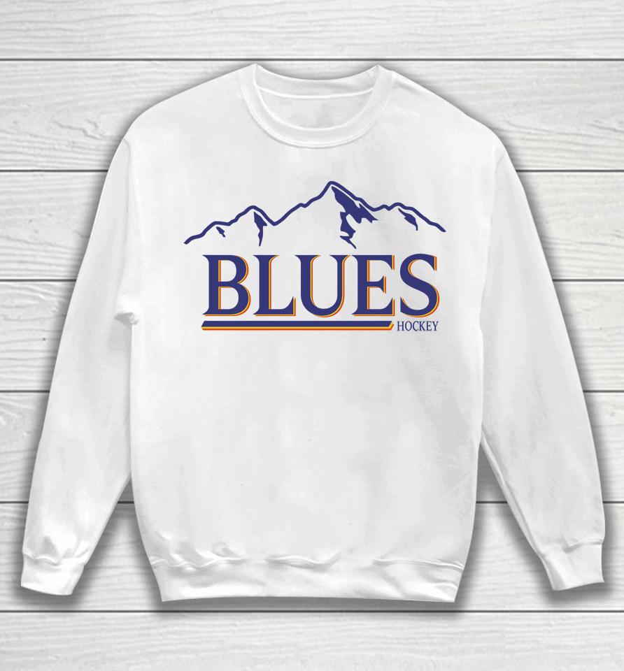 Blues Buzz Vintage Mountain Blues Hockey Sweatshirt