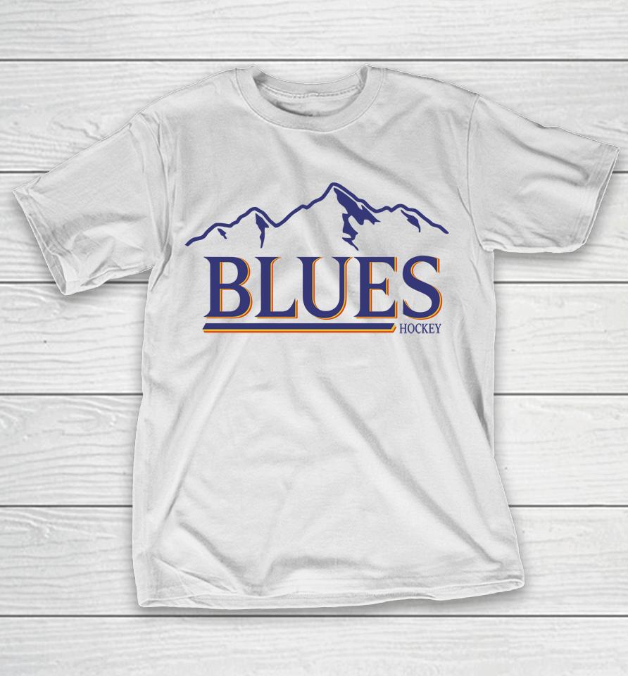 Blues Buzz Vintage Mountain Blues Hockey T-Shirt