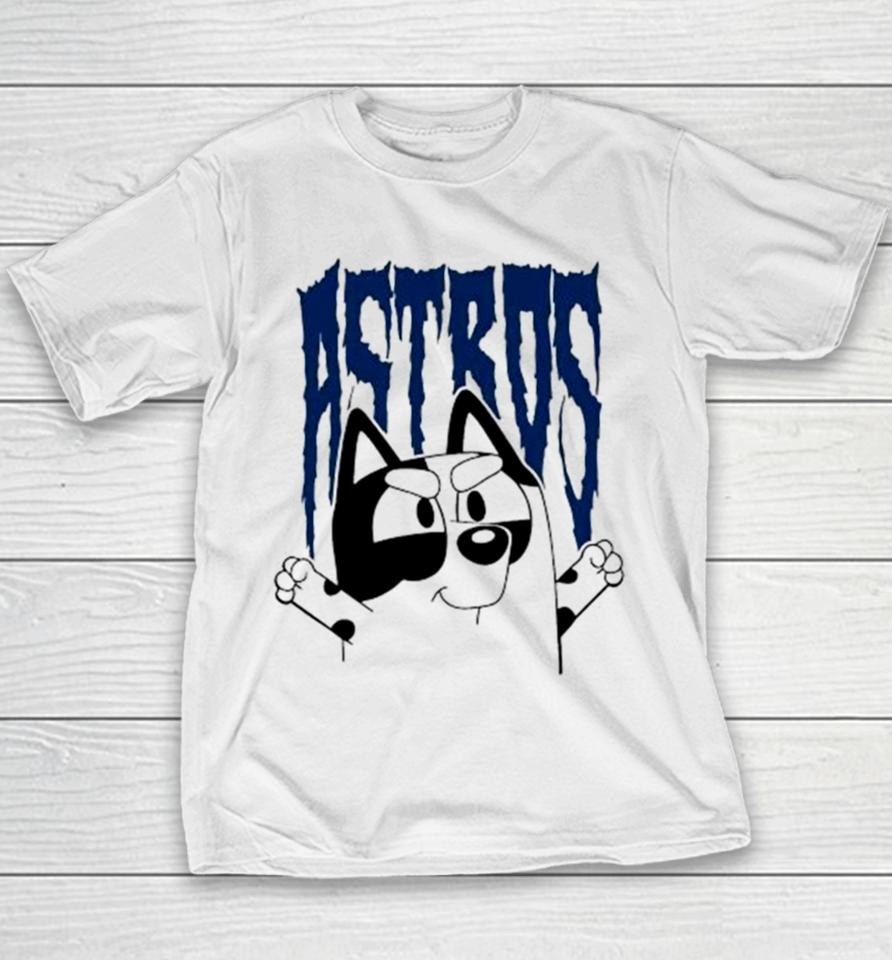 Bluey Muffin Houston Astros Mlb Team 2024 Youth T-Shirt