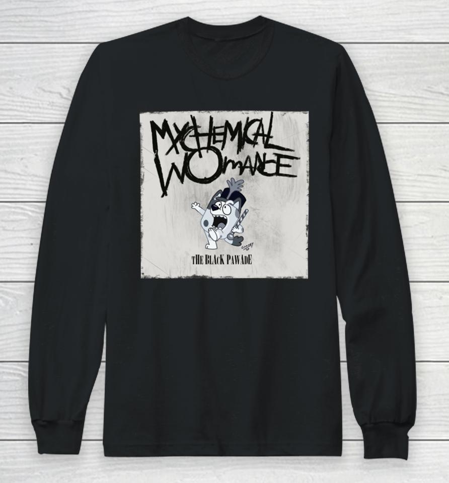 Bluey Mychemical Womance The Black Pawade Long Sleeve T-Shirt