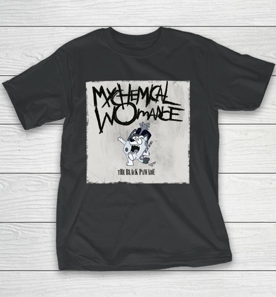 Bluey Mychemical Womance The Black Pawade Youth T-Shirt