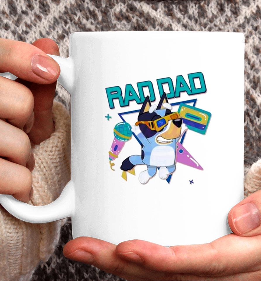 Bluey Rad Dad Bandit Heeler Dancing Coffee Mug