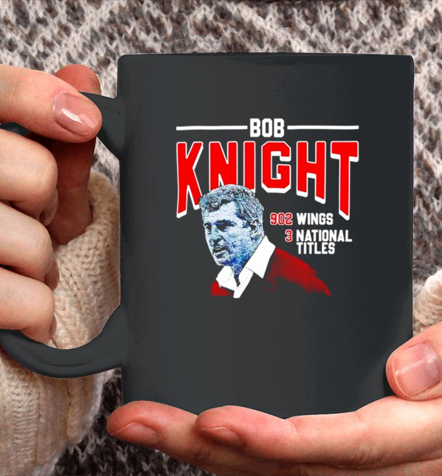 Bob Knight 902 Wings 3 National Titles Coffee Mug