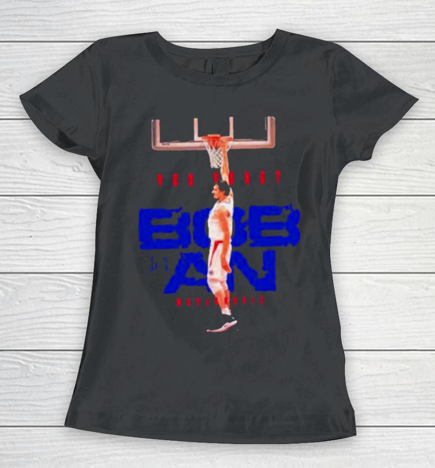 Boban Marjanovic Signature Serbian Professional Basketball Player Superstar Women T-Shirt