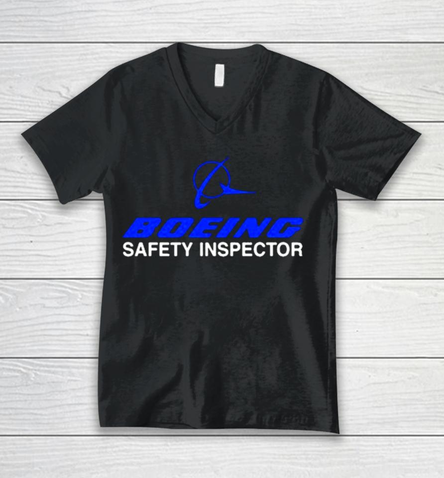 Boeing Safety Inspector Unisex V-Neck T-Shirt