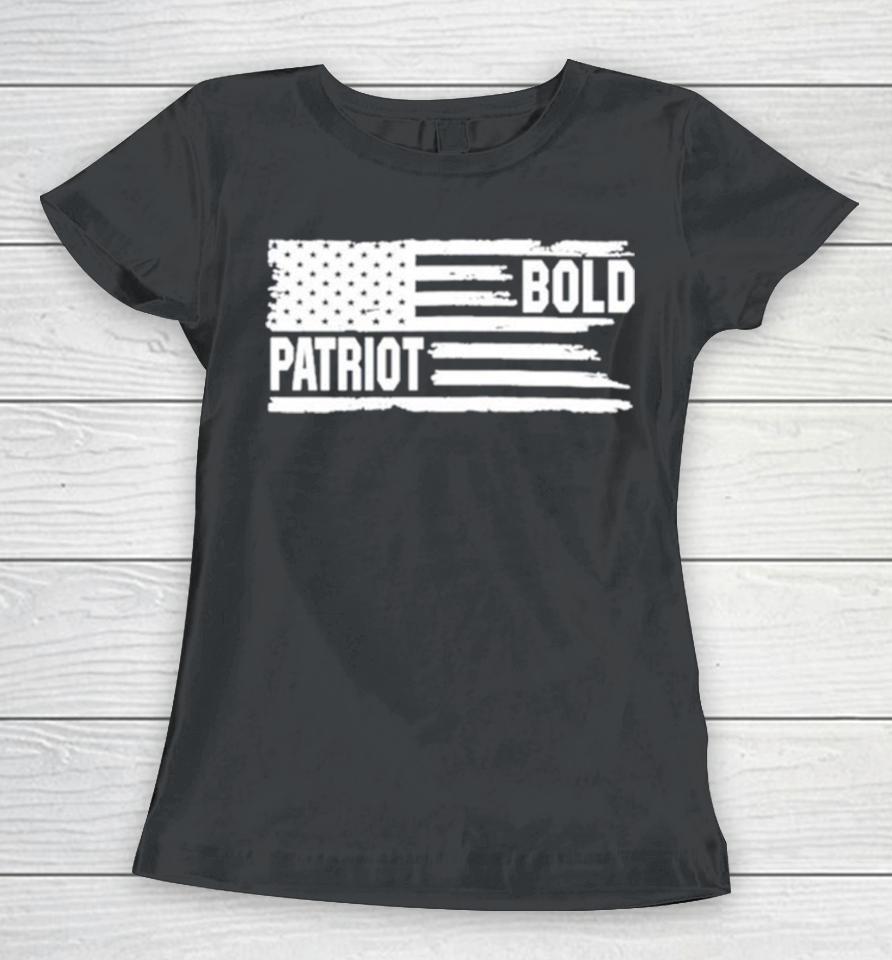 Bold Patriot American Flag Women T-Shirt