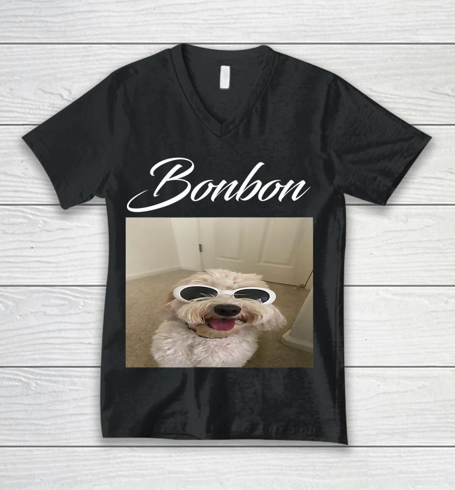 Bonbon Funny Sweet Dog Unisex V-Neck T-Shirt